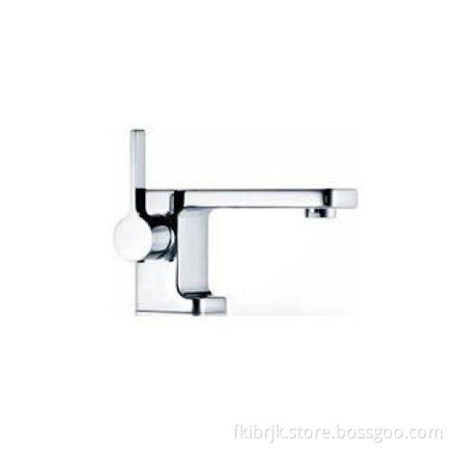 Contemporary Square Single Hole Bathroom Sink Faucet , Sing